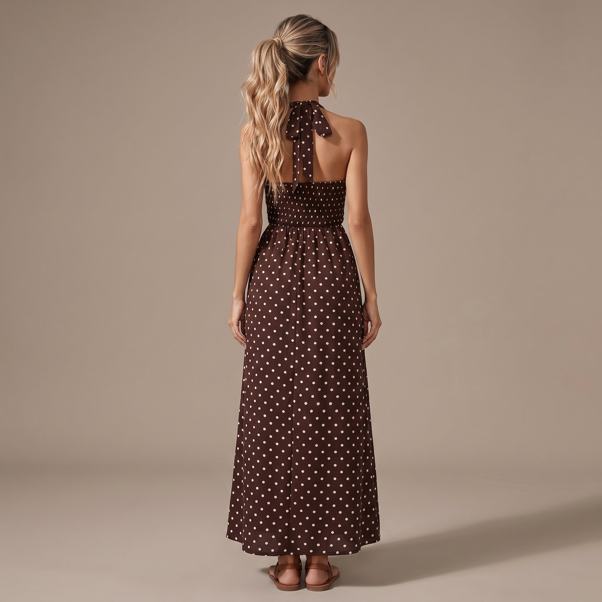 Lola – vestido largo con escote halter