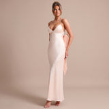 Inés – vestido largo de satén con espalda abierta y caída elegante