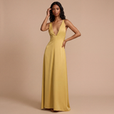 Noa – vestido largo con escote profundo y caída fluida