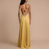 Noa – vestido largo con escote profundo y caída fluida