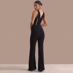 Noemia – mono negro estructurado con detalle brillante